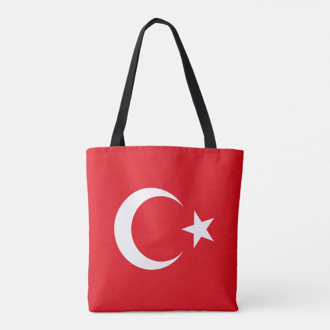 Tote Bag Drapeau de la Turquie (Dos)