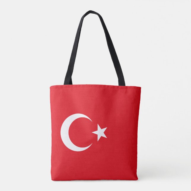 Tote Bag Drapeau de la Turquie (Dos)