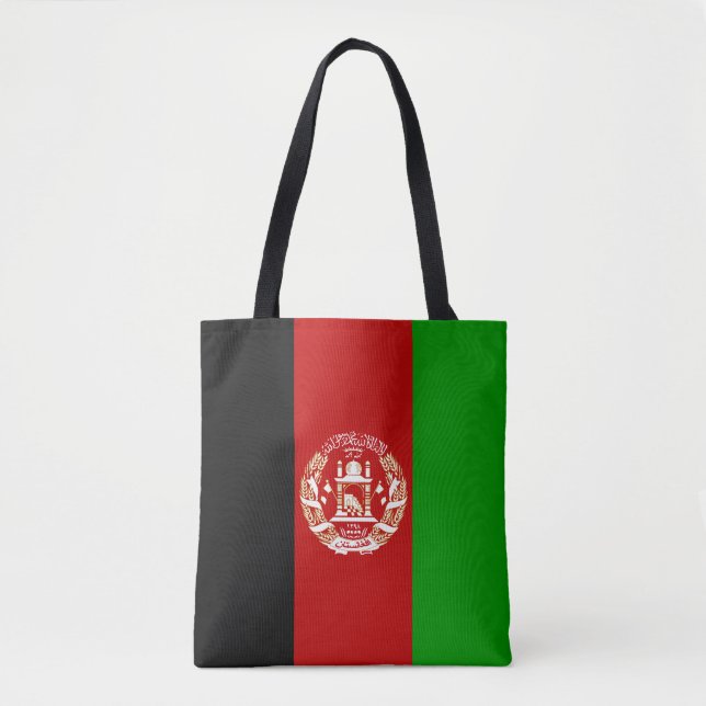 Tote Bag Drapeau de l'Afghanistan patriotique (Devant)