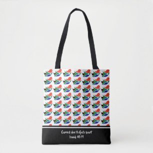 Tote Bag Drapeau de l'Afrique du Sud Écriture chrétienne d'