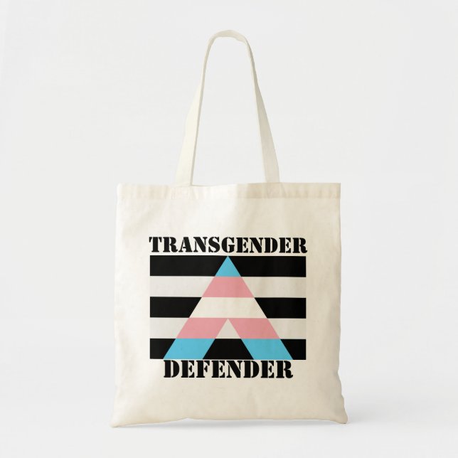 Tote Bag Drapeau de l'Ally droit Transgenre Defender (Devant)