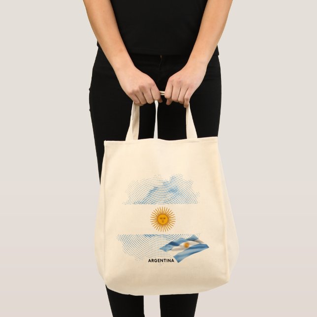 Tote Bag Drapeau de l'Argentine (Devant (produit))