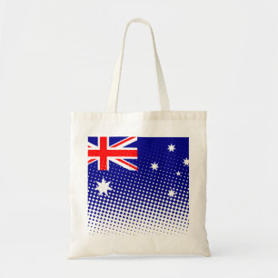 Tote Bag Drapeau De L'Australie Avec Effet Halftone