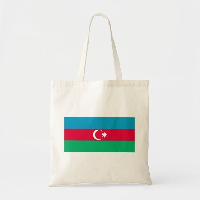 Tote Bag Drapeau de l'Azerbaïdjan (Devant)