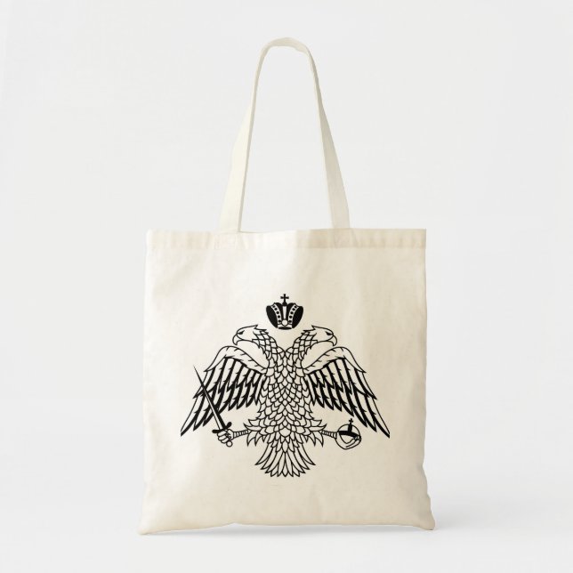Tote Bag Drapeau de l'Eglise orthodoxe grecque Mont Athos r (Devant)