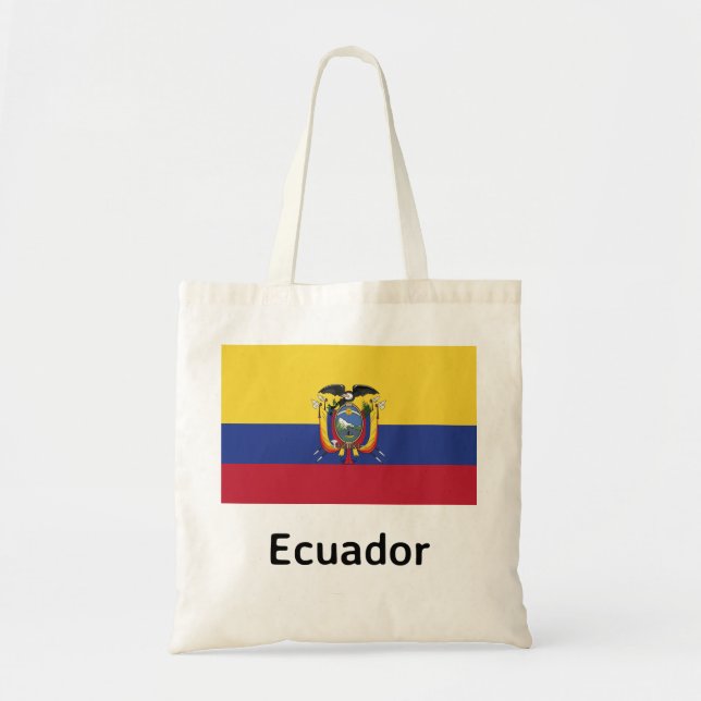 Tote Bag Drapeau de l'Équateur (Devant)