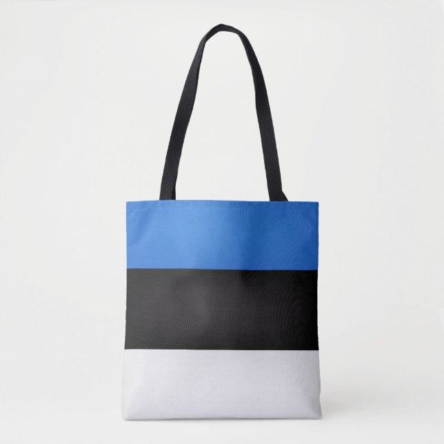 Tote Bag Drapeau de l'Estonie Cool (Devant)