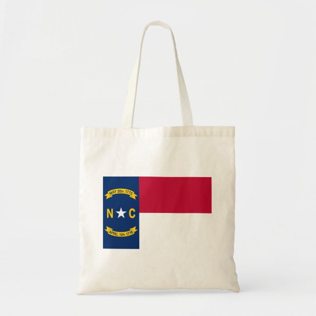 Tote Bag Drapeau de l'État de Caroline du Nord (Devant)