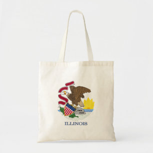 Tote Bag Drapeau de l'État de l'Illinois