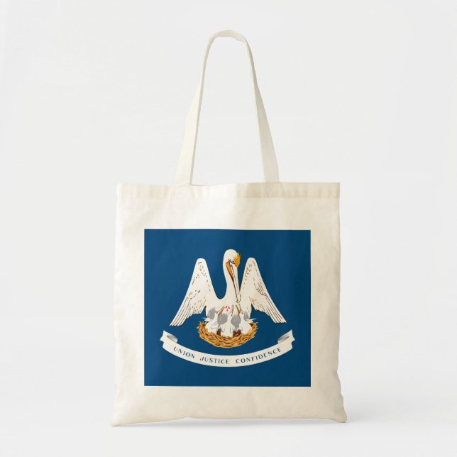 Tote Bag Drapeau de l'État de Louisiane (Devant)