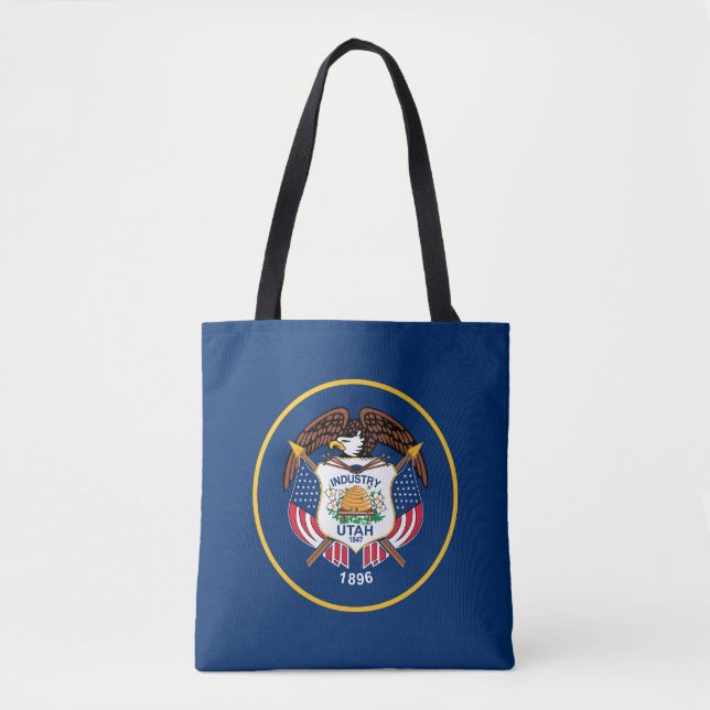 Tote Bag Drapeau de l'État de l'Utah (Devant)