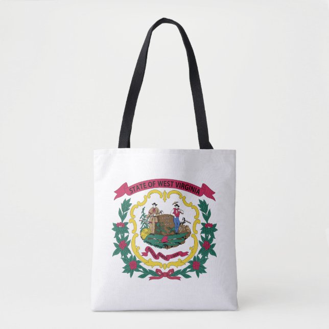 Tote Bag Drapeau de l'État de Virginie-Occidentale (Devant)