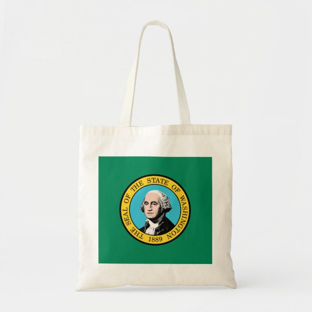 Tote Bag Drapeau de l'État de Washington (Devant)