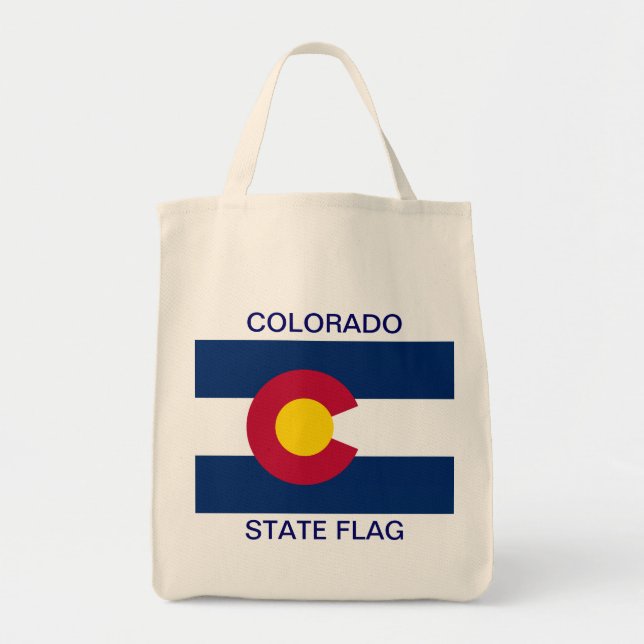 Tote Bag Drapeau de l'État du Colorado (Devant)