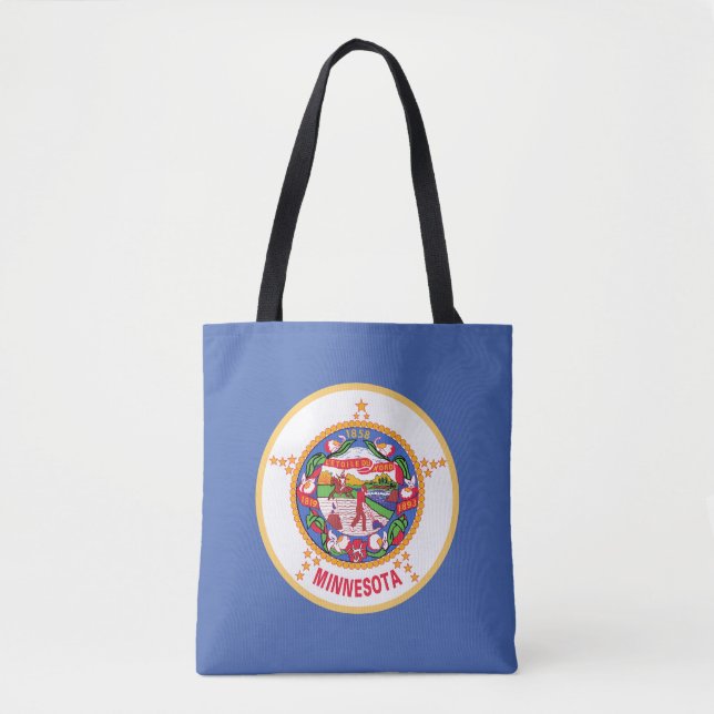 Tote Bag Drapeau de l'État du Minnesota (Devant)