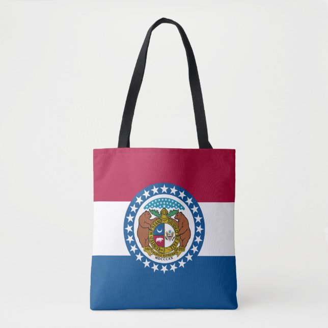 Tote Bag Drapeau de l'État du Missouri (Devant)