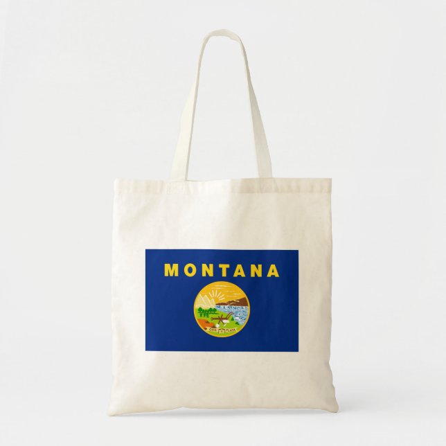 Tote Bag Drapeau de l'État du Montana (Devant)