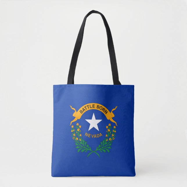 Tote Bag Drapeau de l'État du Nevada (Devant)