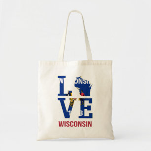 Tote Bag drapeau de l'État du Wisconsin