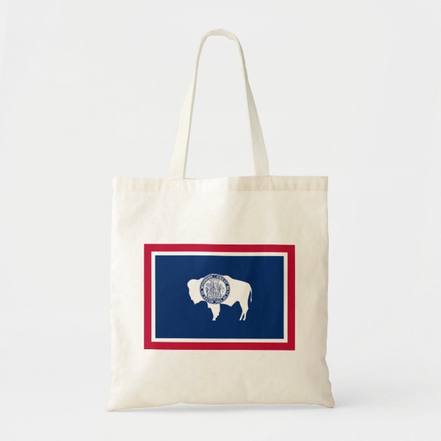 Tote Bag Drapeau de l'État du Wyoming (Devant)