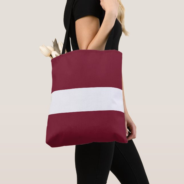 Tote Bag Drapeau de Lettonie (De près)