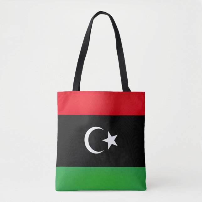 Tote Bag Drapeau de Libye cool (Devant)