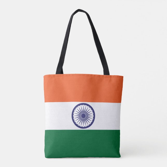 Tote Bag Drapeau de l'Inde (Dos)