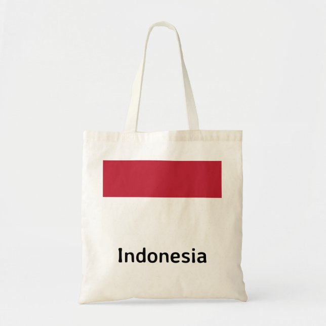Tote Bag Drapeau de l'Indonésie (Devant)