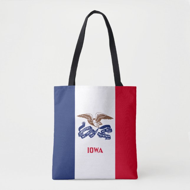 Tote Bag Drapeau de l'Iowa (Devant)