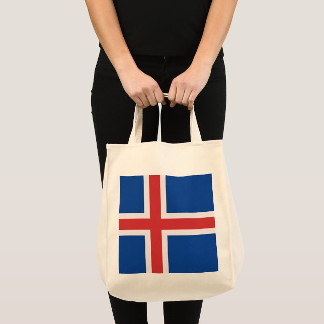 Tote Bag Drapeau de l'Islande (Devant (produit))