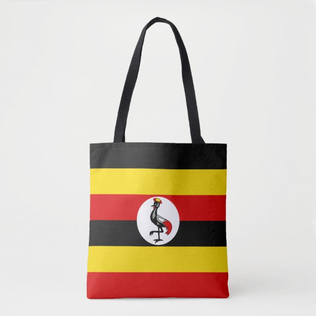 Tote Bag Drapeau de l'Ouganda (Devant)