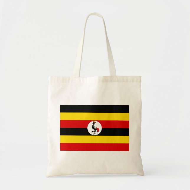 Tote Bag Drapeau de l'Ouganda (Devant)