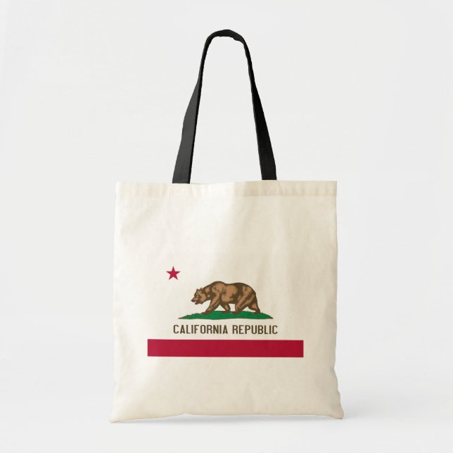 Tote Bag Drapeau de l'ours de Californie, États-Unis (Devant)