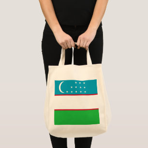 Tote Bag Drapeau de l'Ouzbékistan