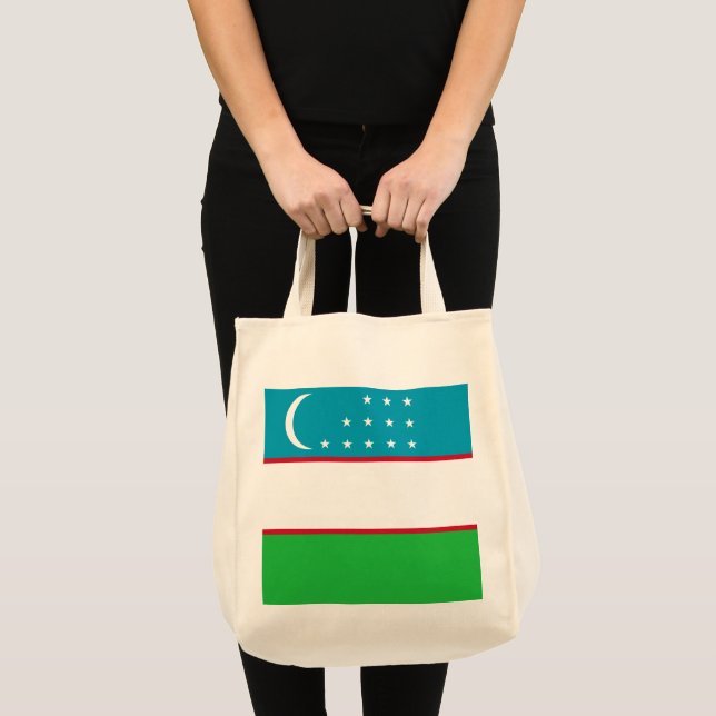 Tote Bag Drapeau de l'Ouzbékistan (Devant (produit))