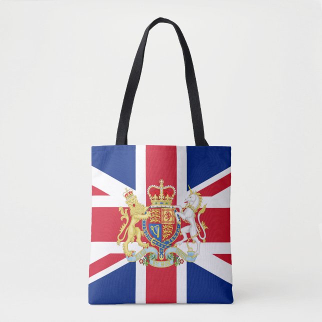 Tote Bag Drapeau de l'Union britannique et crête royale  (Devant)