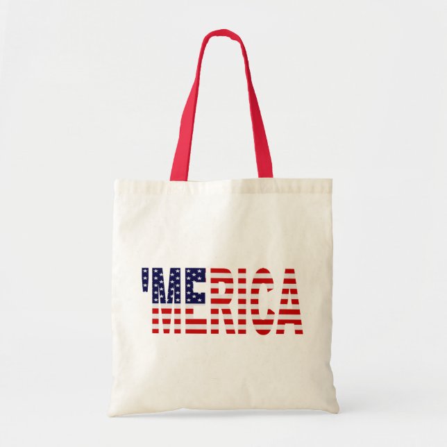 Tote Bag 'Drapeau de MERICA USA (Devant)