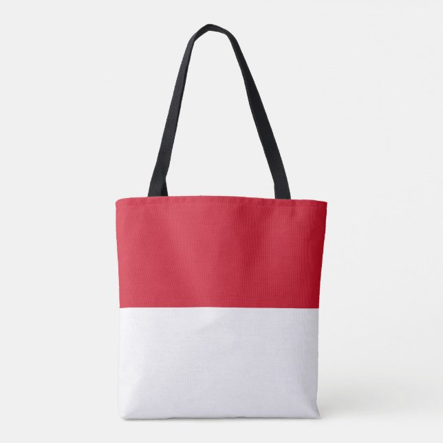 Tote Bag Drapeau de Monaco (Dos)