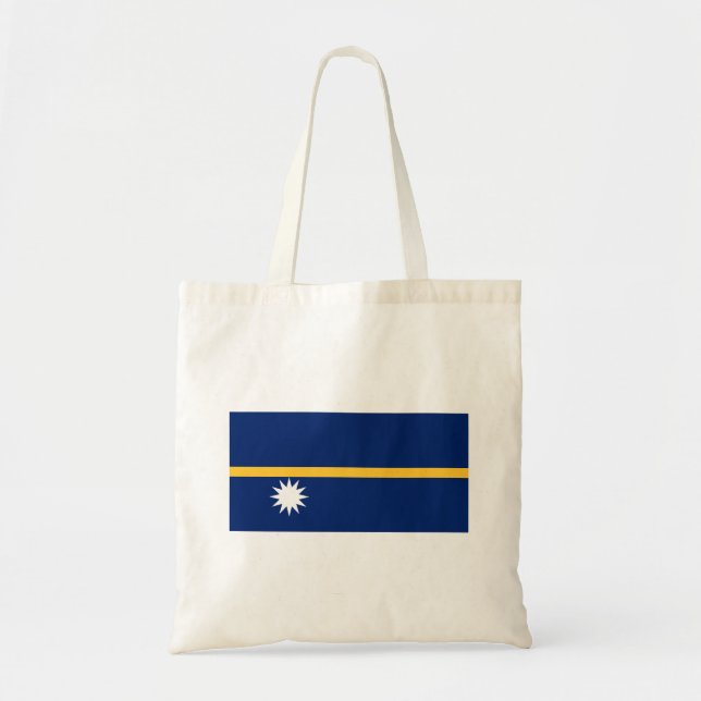 Tote Bag Drapeau de Nauru (Devant)