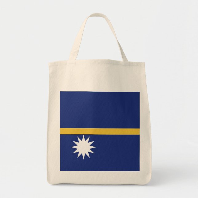 Tote Bag Drapeau de Nauru (Devant)