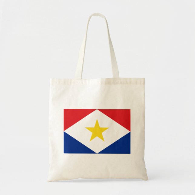 Tote Bag Drapeau de Saba (Devant)