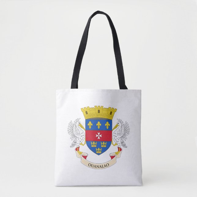 Tote Bag Drapeau de Saint-Barthélemy (Devant)