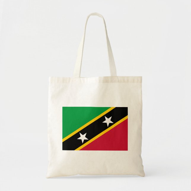 Tote Bag Drapeau de Saint-Christophe-et-Niévès (Devant)