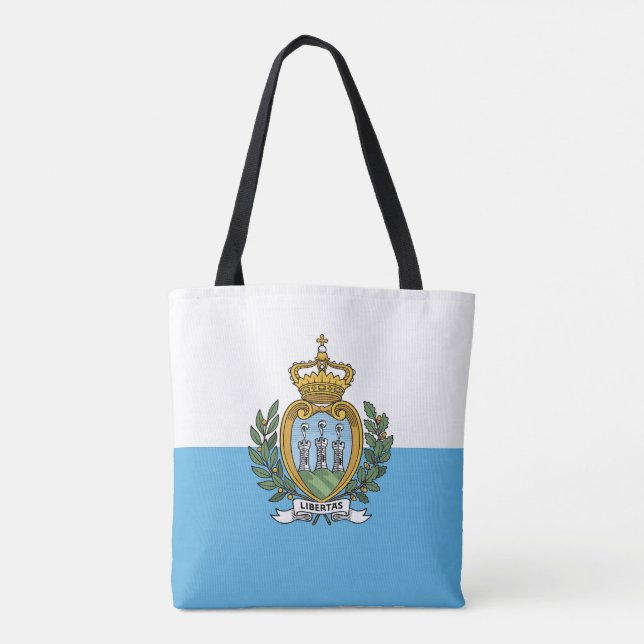 Tote Bag Drapeau de Saint-Marin (Dos)