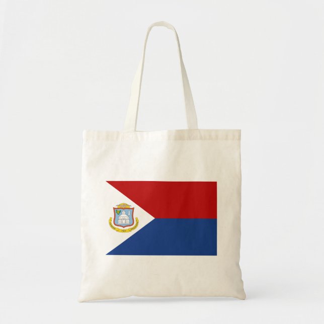 Tote Bag Drapeau de Saint-Martin (Devant)