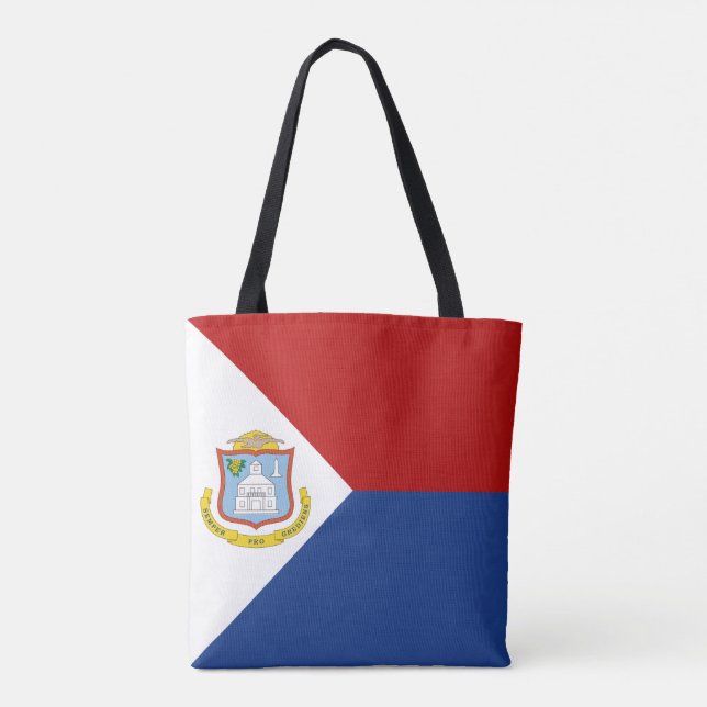 Tote Bag Drapeau de Saint-Martin (Dos)