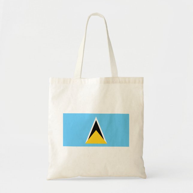 Tote Bag Drapeau de Sainte-Lucie (Devant)