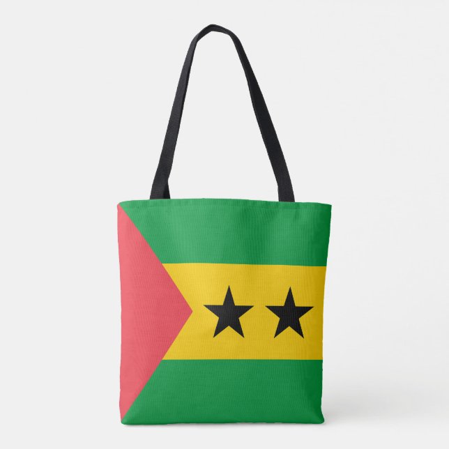 Tote Bag Drapeau de Sao Tomé-et-Principe (Dos)