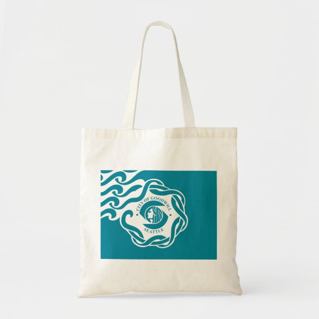 Tote Bag Drapeau de Seattle (Washington) (Devant)