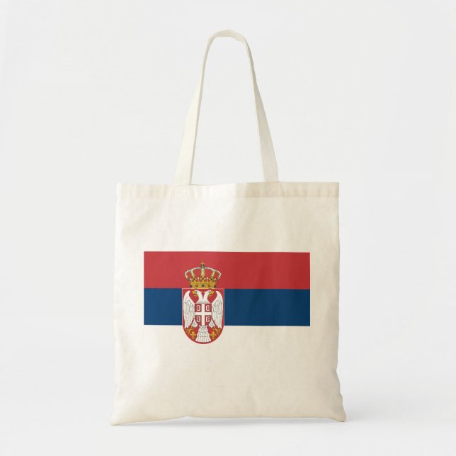 Tote Bag Drapeau de Serbie (Devant)
